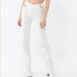 NWT I.AM.GIA White Cutout Straight Leg Pant